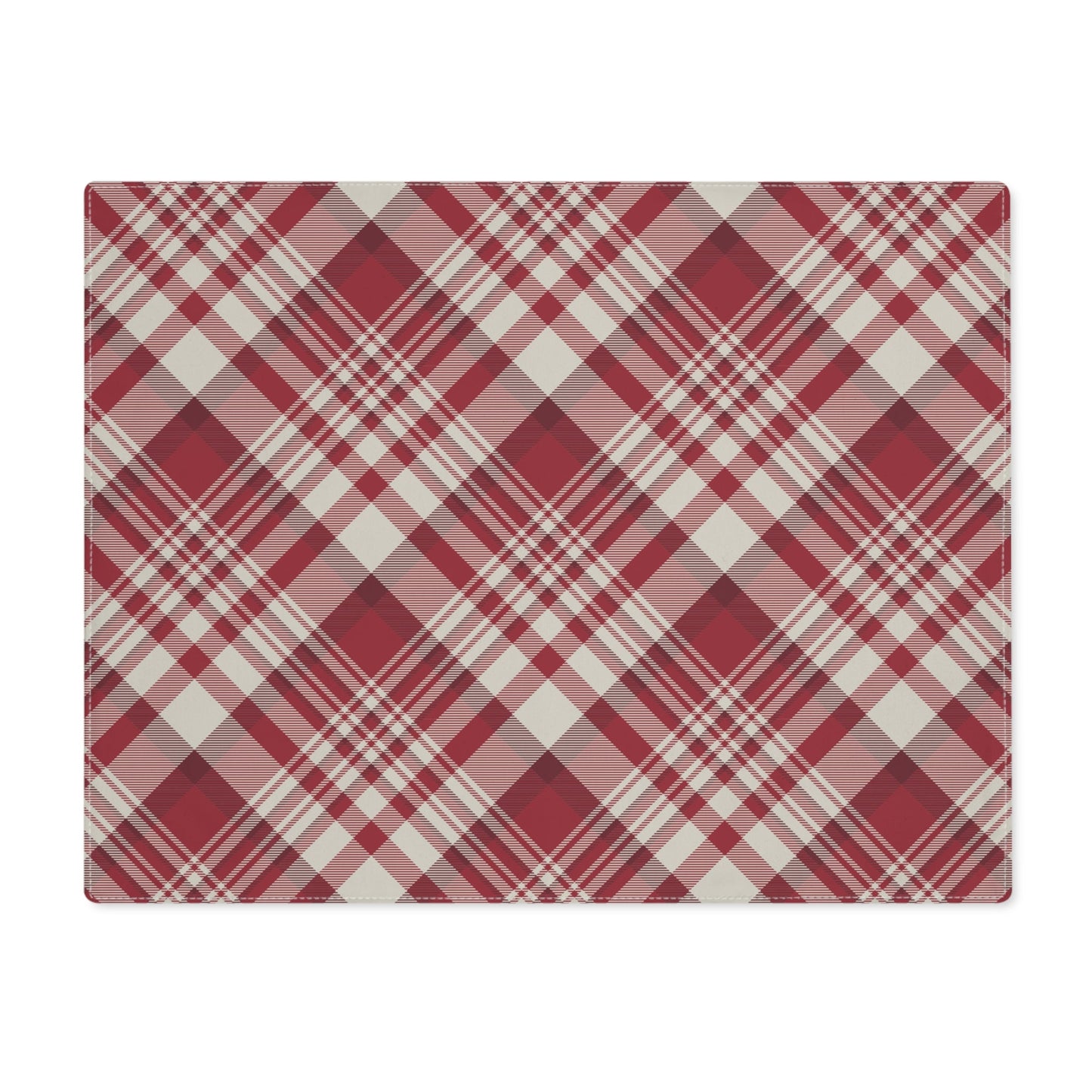 Placemat | Maroon & White | Tartan