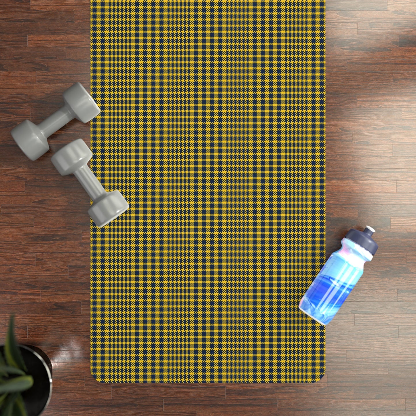 Yoga Mat | Yellow & Blue | Tweed