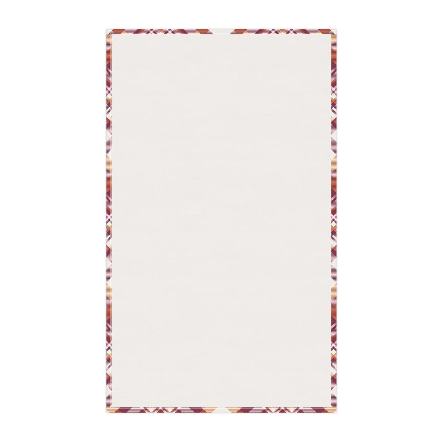 Tea Towels | Maroon & Orange | Tartan