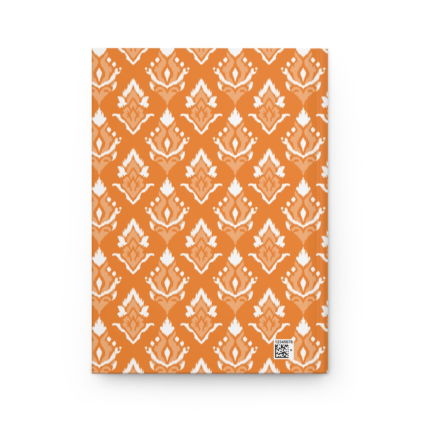 Hardcover Journal | Orange & White | Ikat