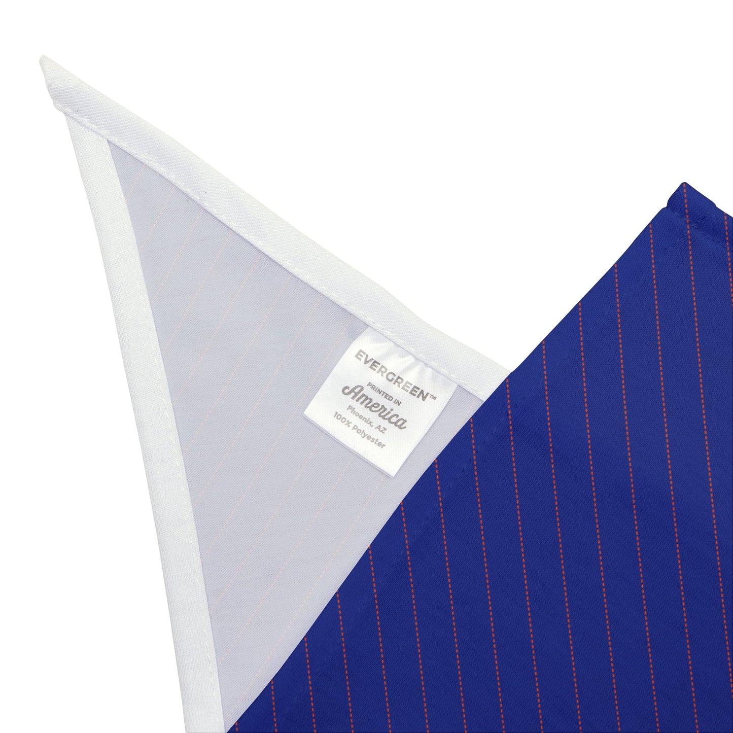 Pet Bandana | Bright Blue & Orange | Pinstripe
