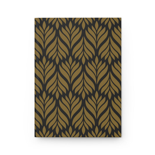 Hardcover Journal | Black & Gold | Palm