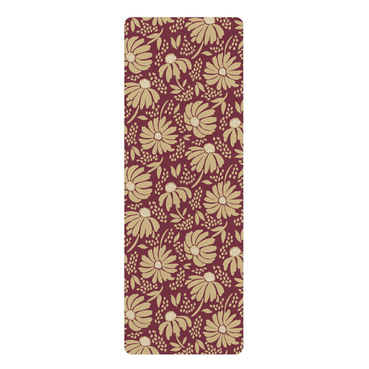 Yoga Mat | Maroon & Gold | Bellis
