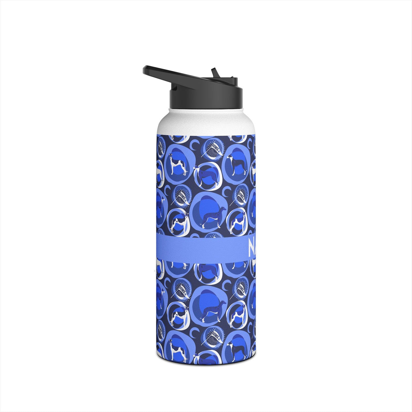 Insulated Water Bottle | Greyhounds | Blue Bubbles