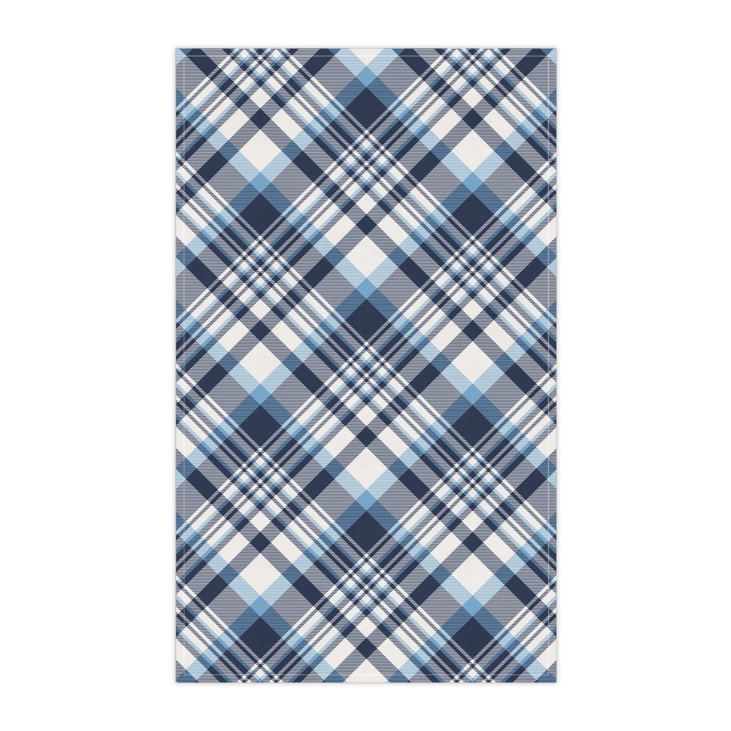 Tea Towels | Light Blue & White | Tartan