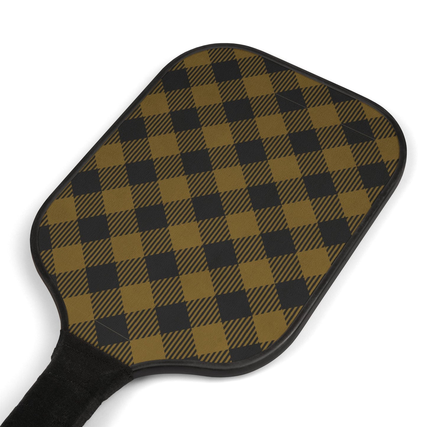 Pickleball Paddle Kit | Black & Gold | Gingham