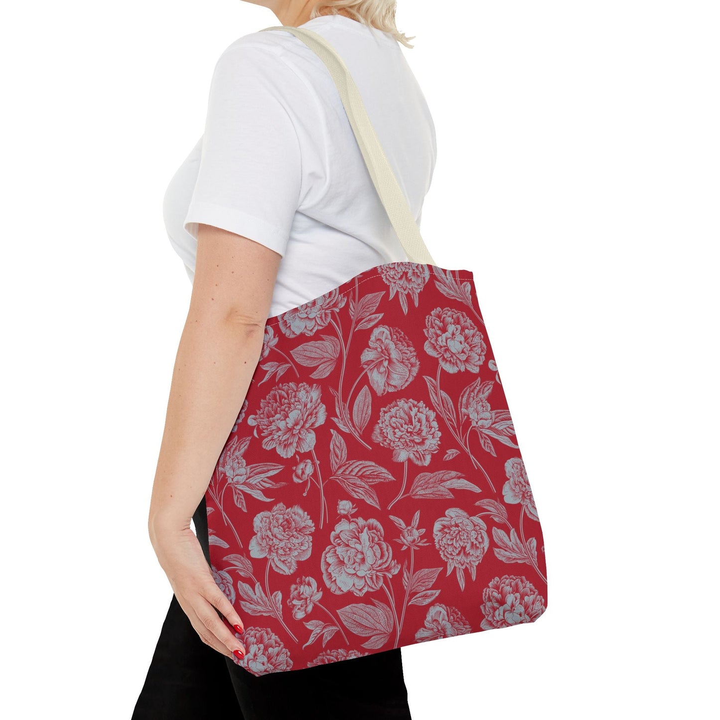 Totes | Red & Gray | Peony