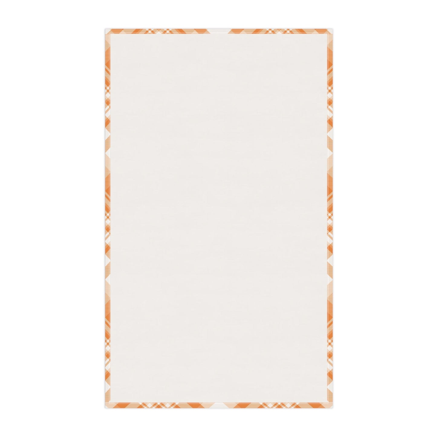 Tea Towel | Orange & White | Tartan