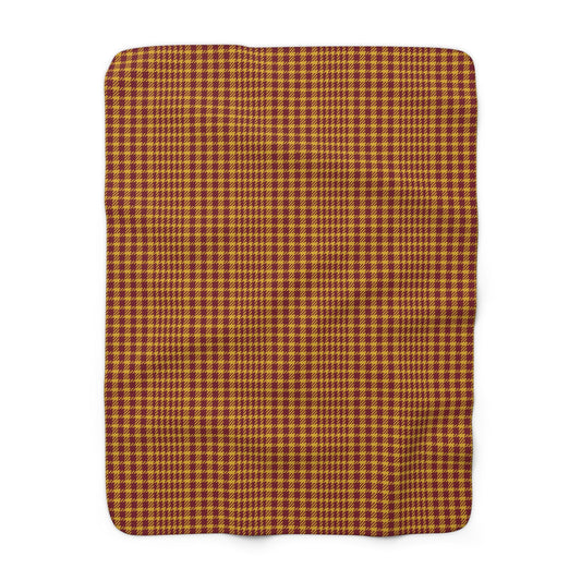 Sherpa Blanket | Red & Yellow | Tweed