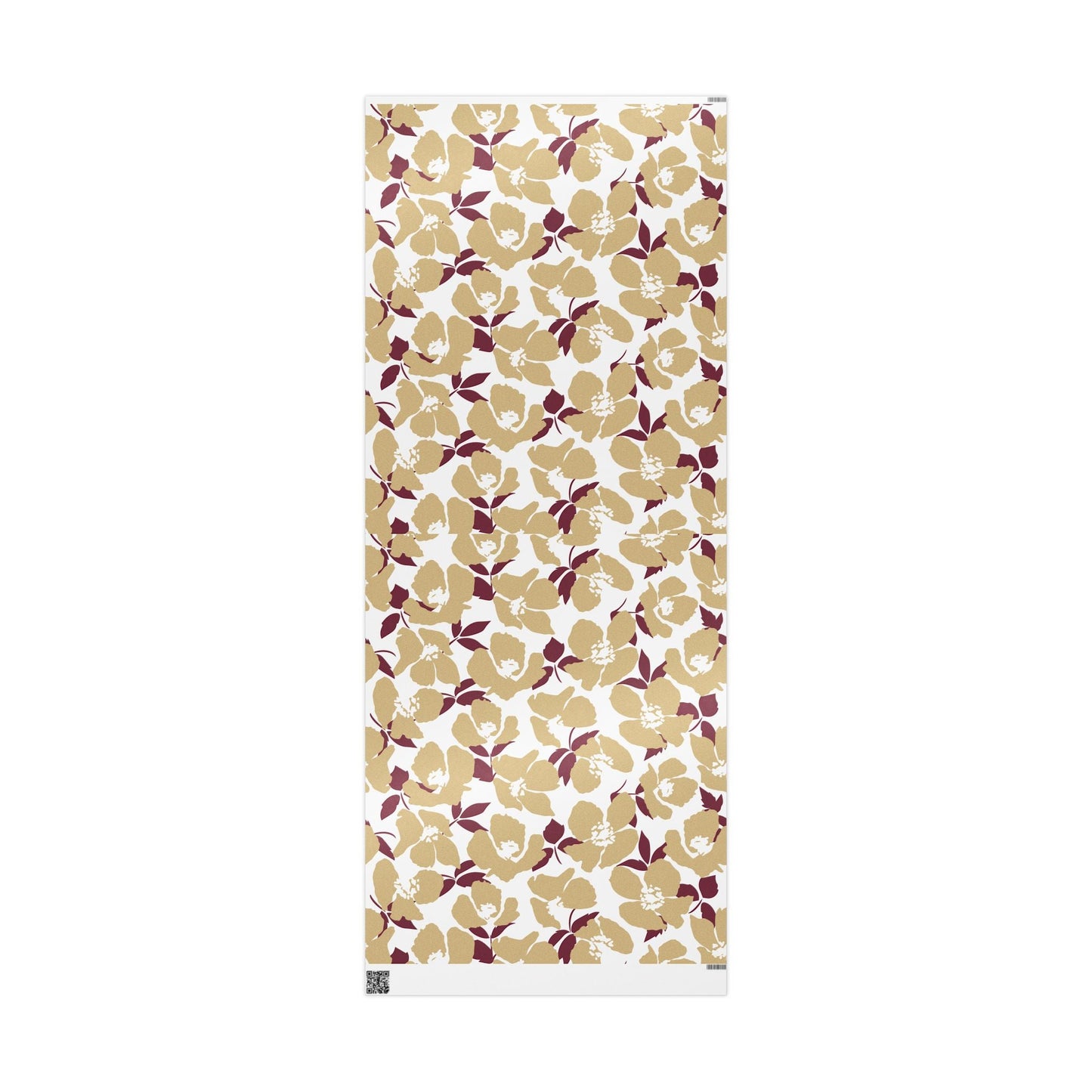 Gift Wrap | Maroon & Gold | Poppy