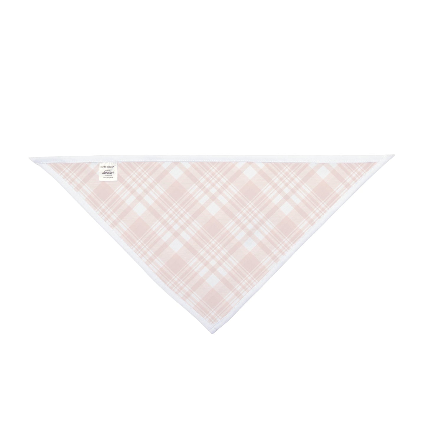 Pet Bandana | Dark Orange & White | Tartan