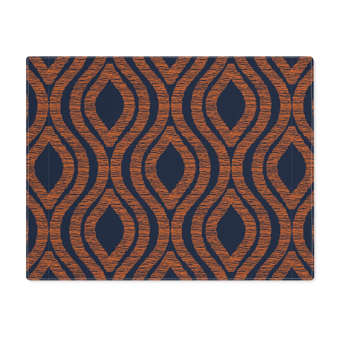 Placemat | Orange & Blue | Ogee