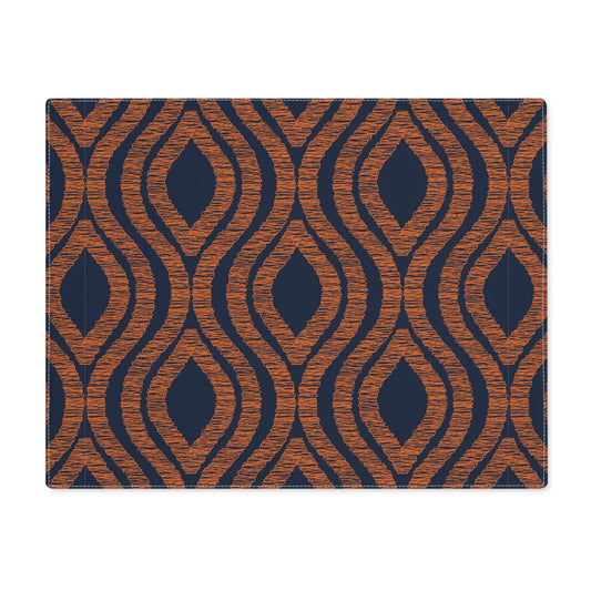 Placemat | Orange & Blue | Ogee