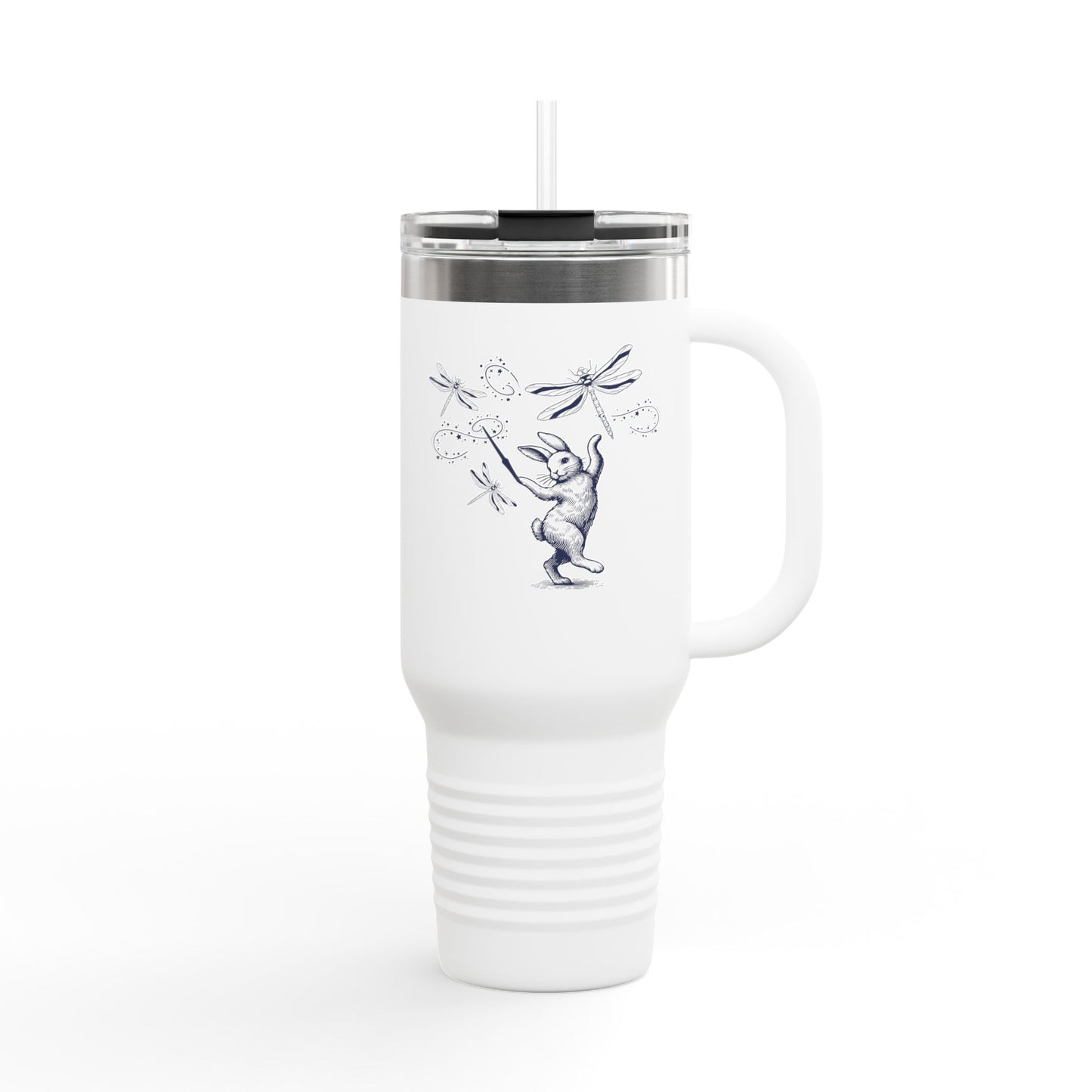 NYP 40oz Insulated Travel Mug with Handle | Rabbit Magician