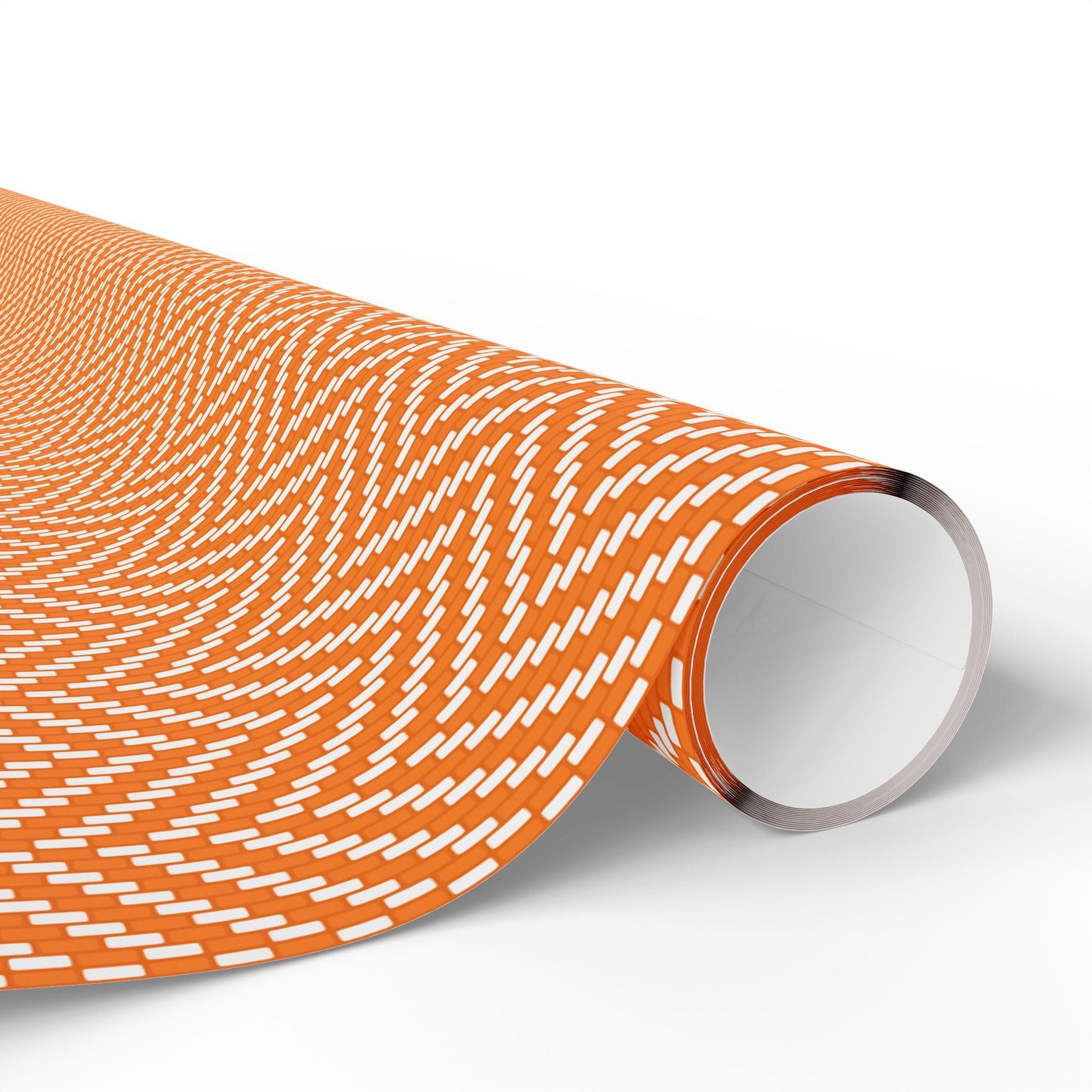 Gift Wrap | Orange & White | Herringbone