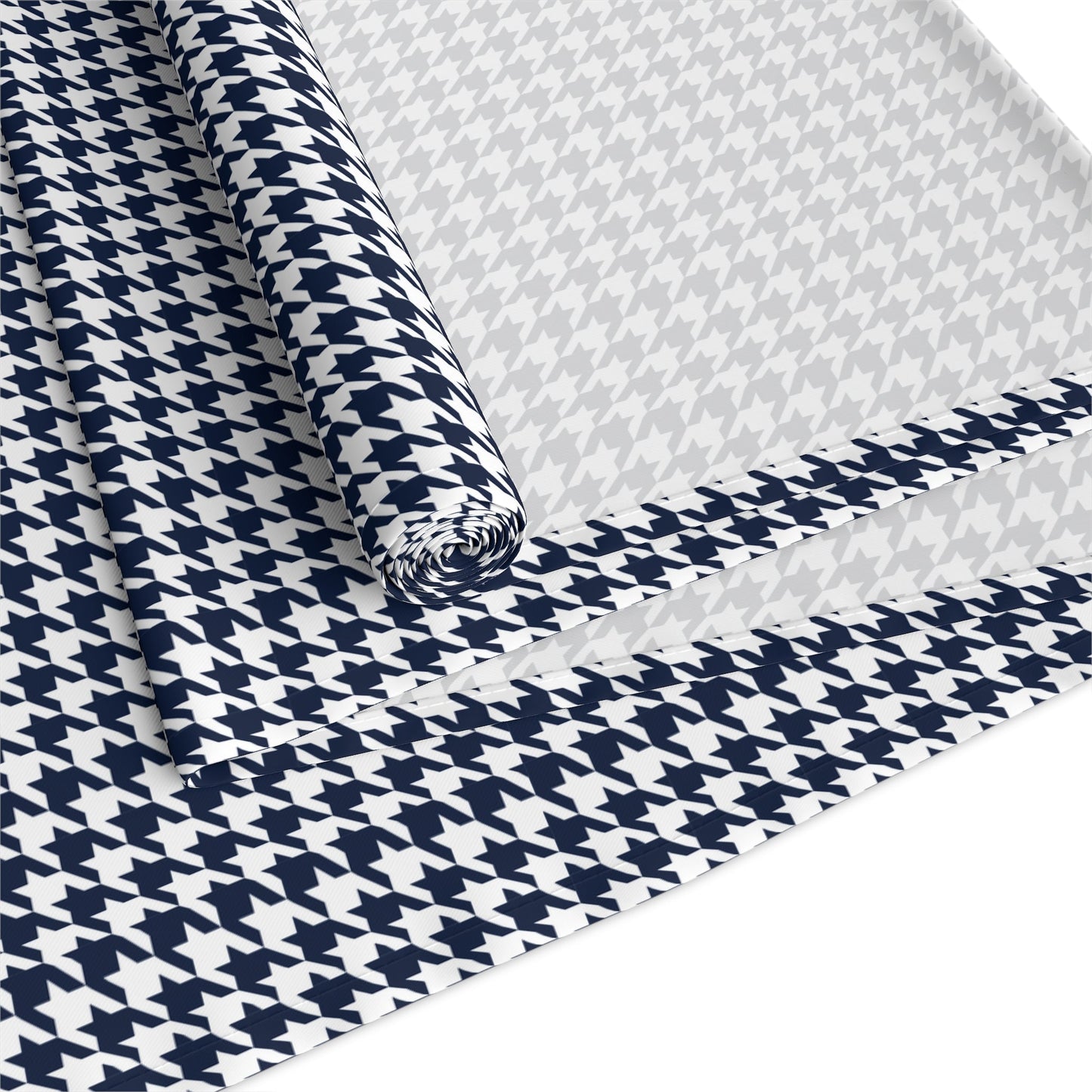 Table Runner | Navy & White | Houndstooth