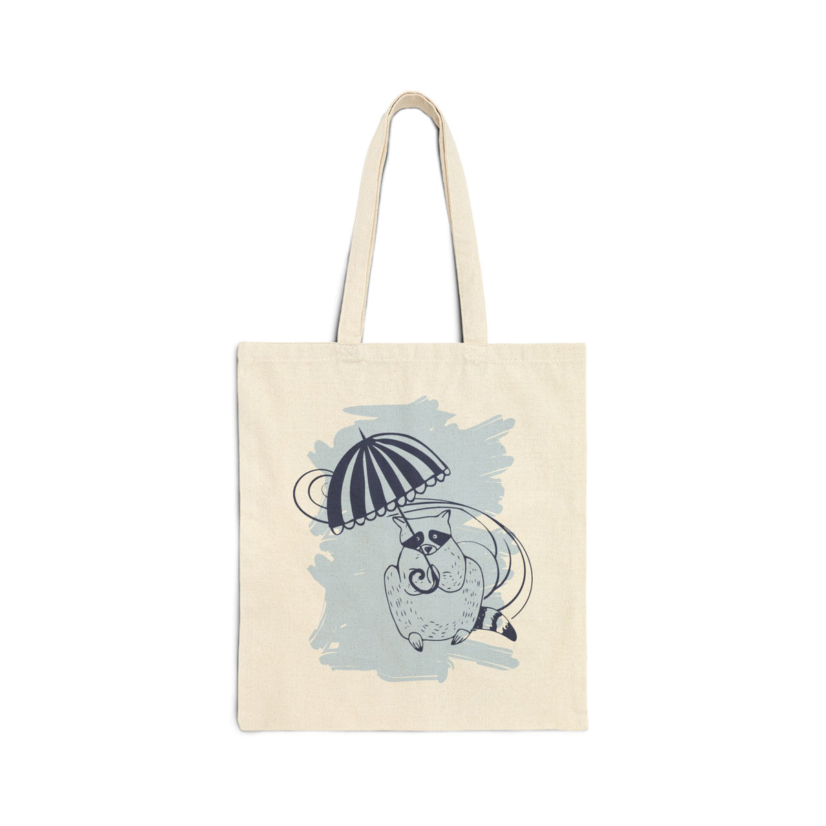 NYP Canvas Tote | Raccoon Umbrella (Blue)