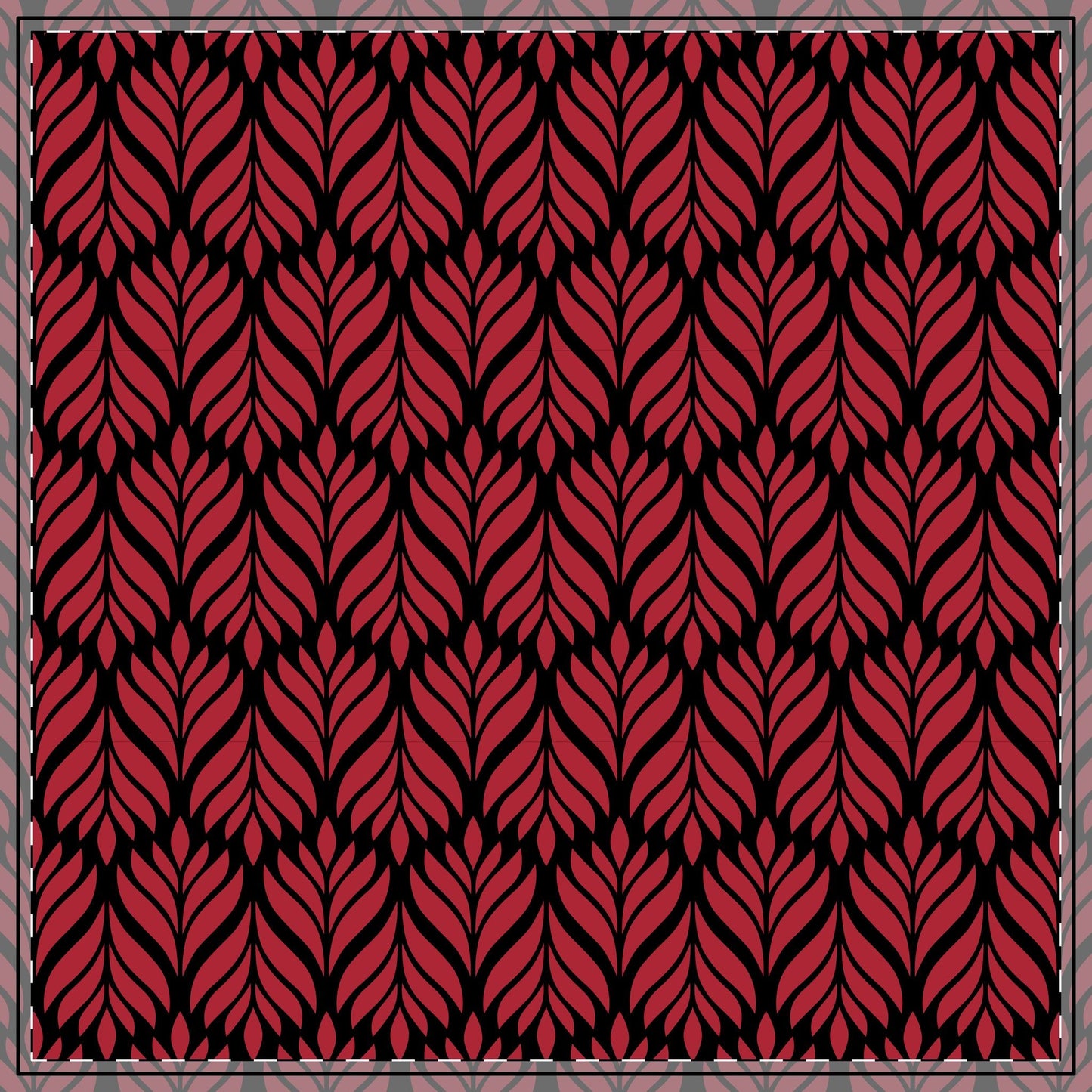 Tablecloth | Red & Black | Palm