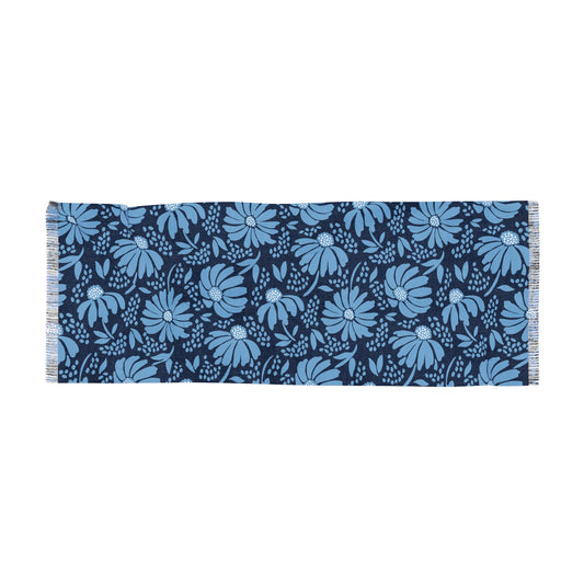 Scarf | Light Blue & White | Bellis