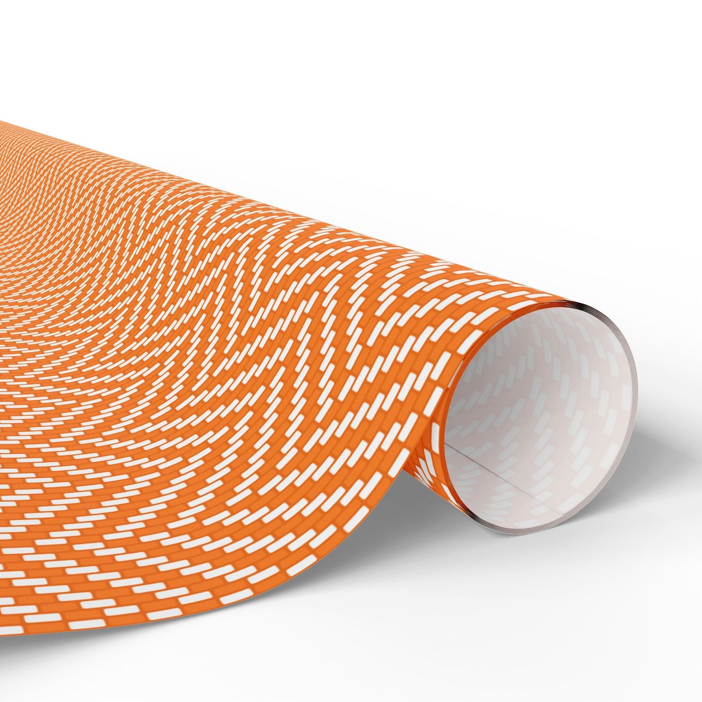 Gift Wrap | Orange & White | Herringbone