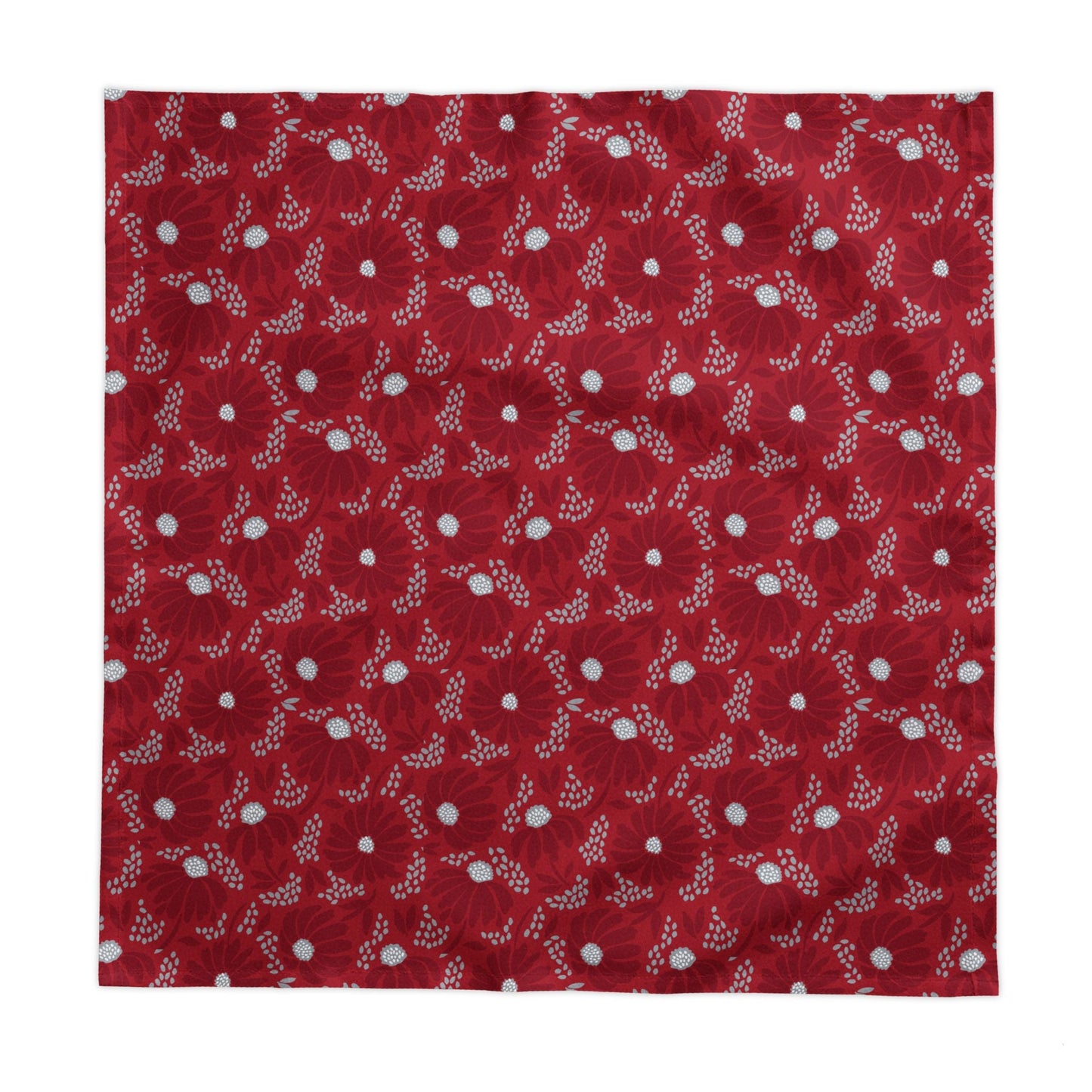 Tablecloth | Red & Gray | Bellis
