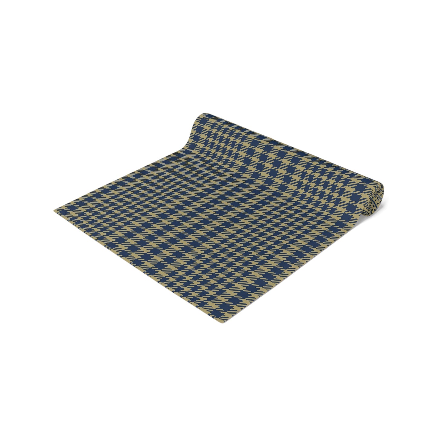 Table Runner | Blue & Gold | Tweed