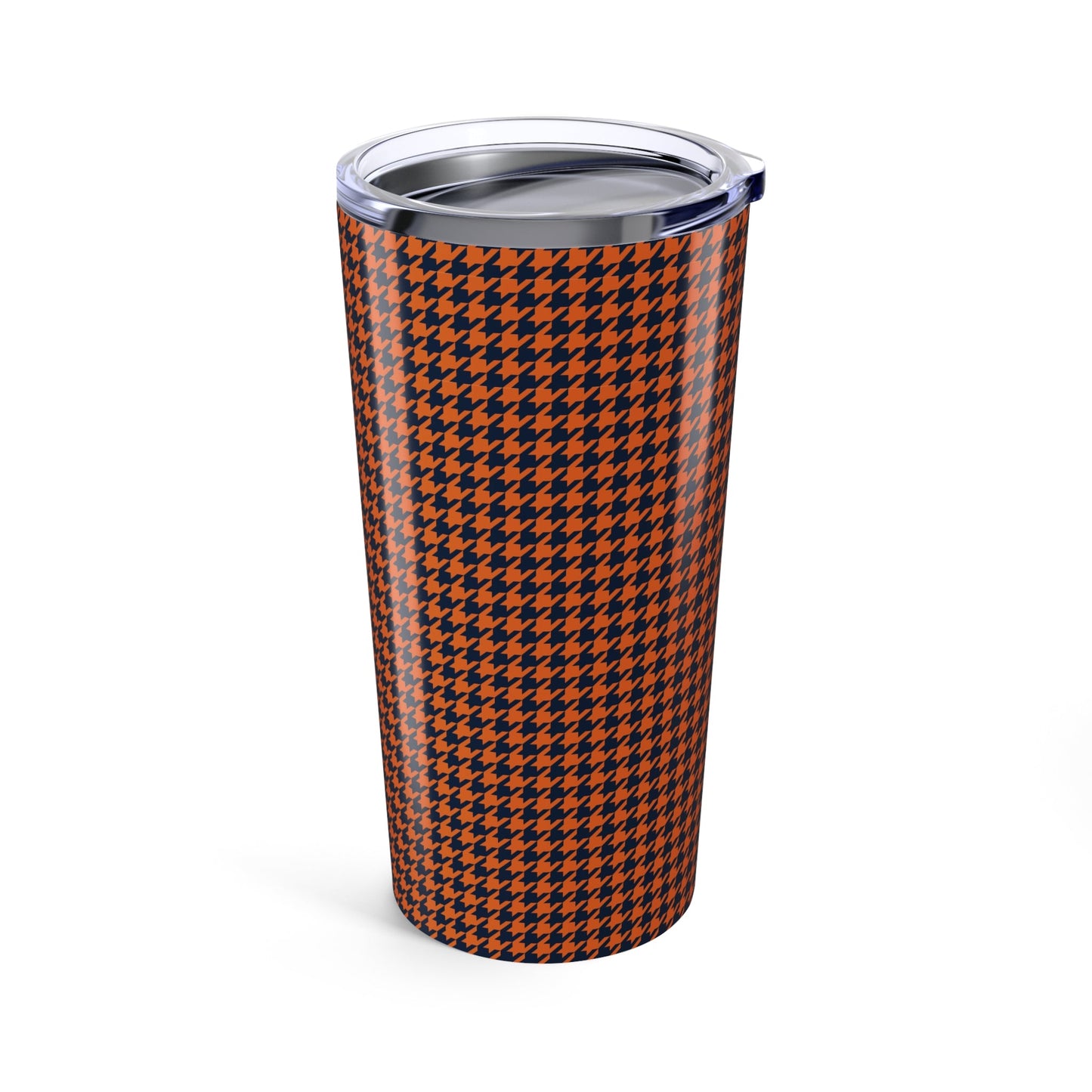 Tumbler | Orange & Blue | Houndstooth