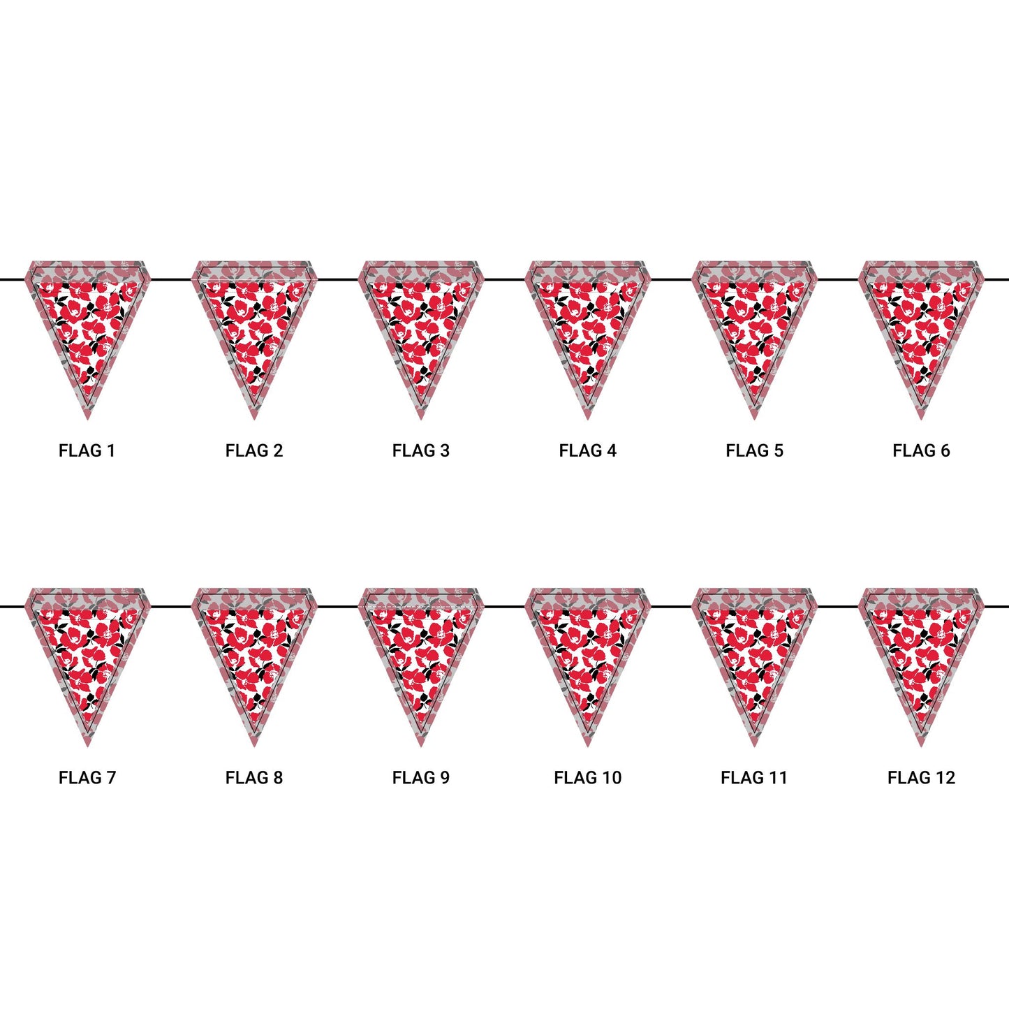 Flag Garland | New Brunswick, New Jersey | Poppy