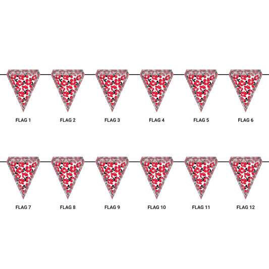 Flag Garland | New Brunswick, New Jersey | Poppy