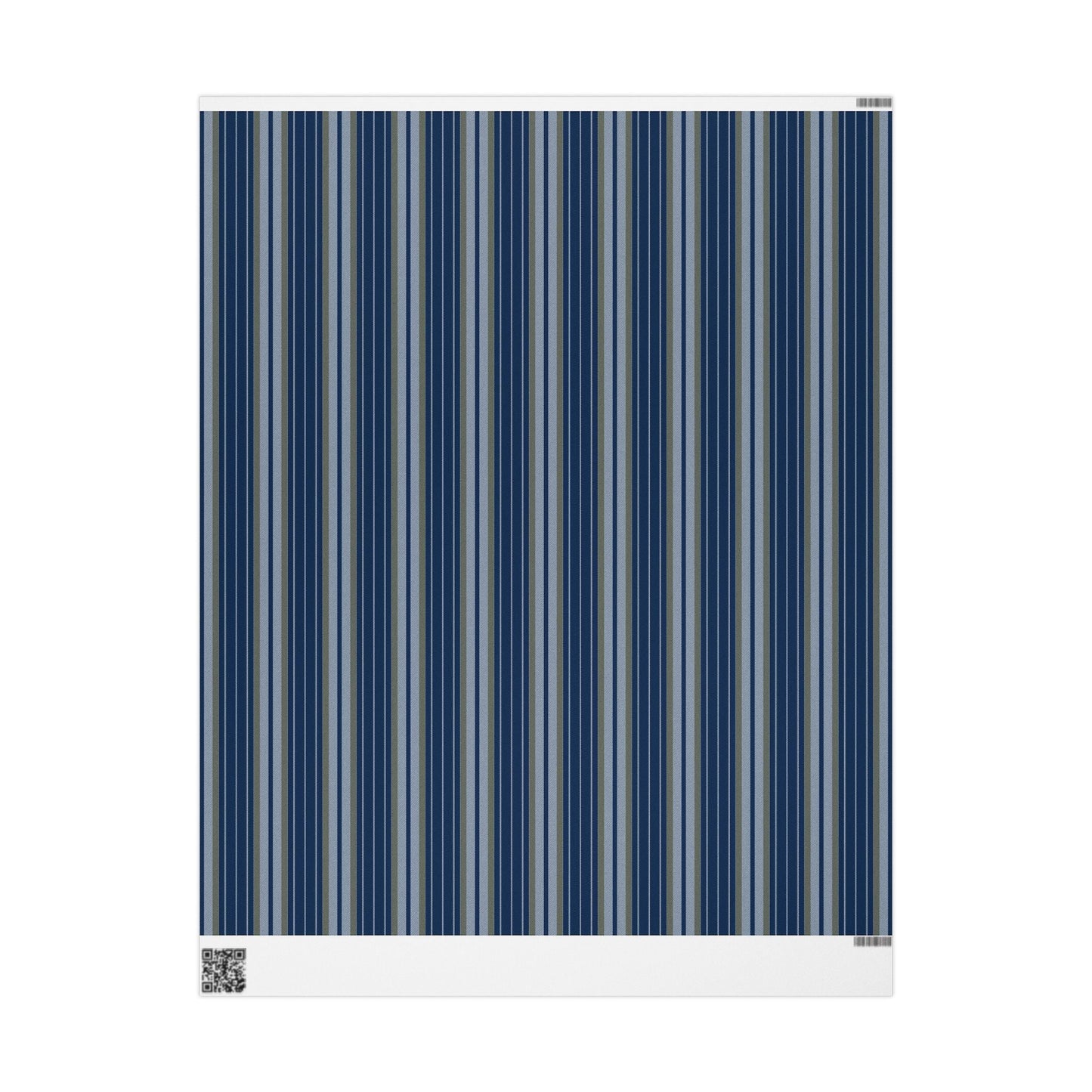 Gift Wrap | Blue & Gold | Stripe
