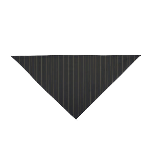 Pet Bandana | Black & Gold | Pinstripe