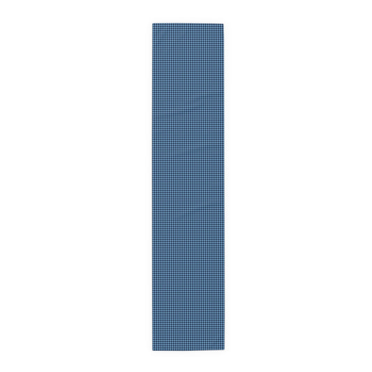 Table Runner | Light Blue & White | Houndstooth
