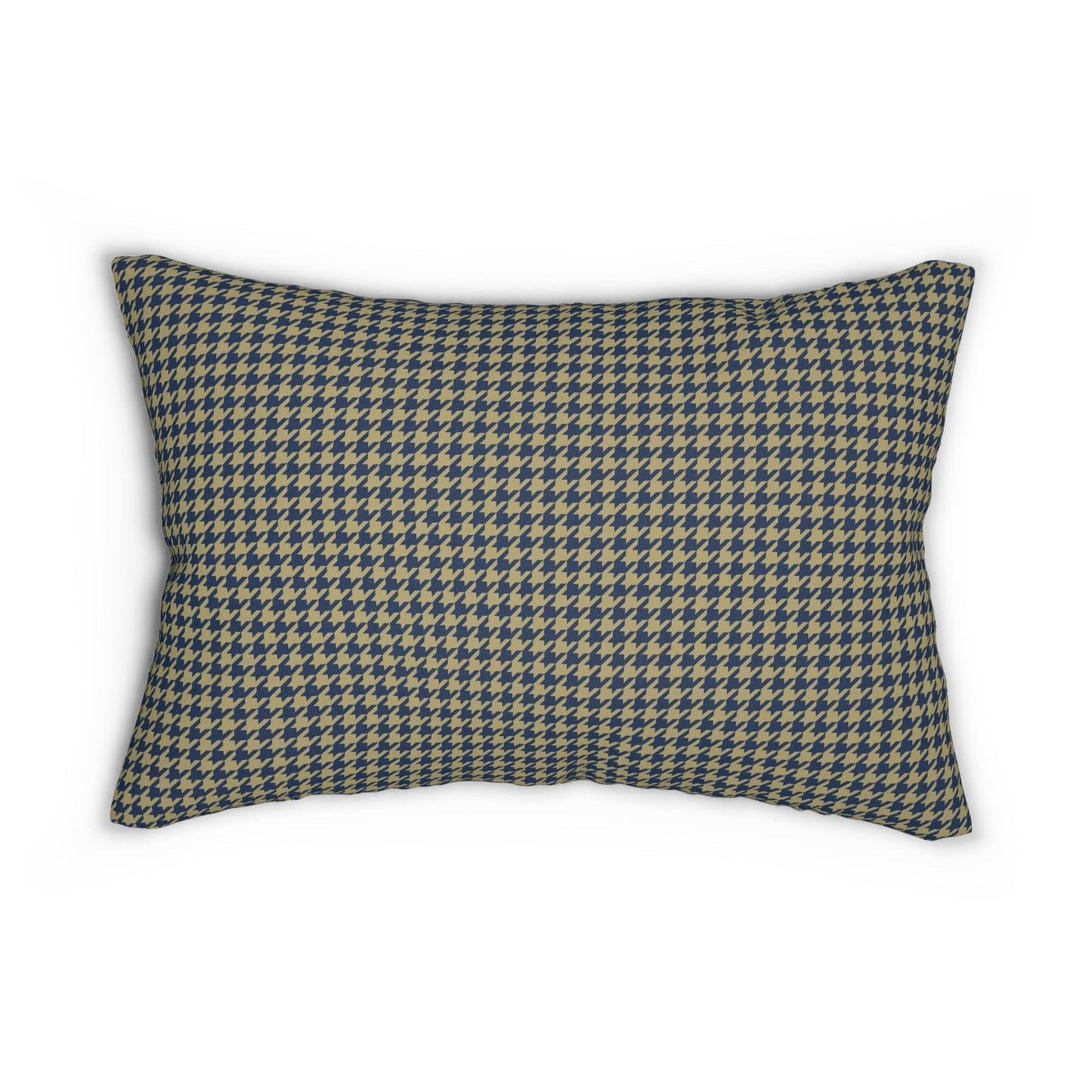 Pillow | Blue & Gold | Houndstooth