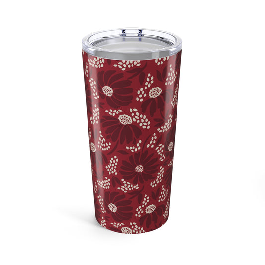 Tumbler | Maroon & White | Bellis