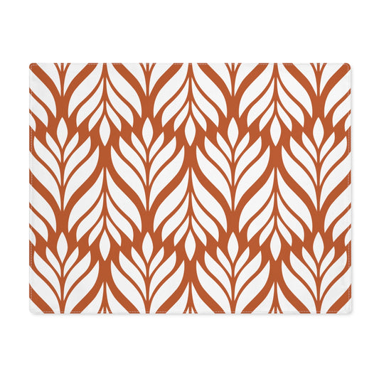 Placemat | Dark Orange & White | Palm