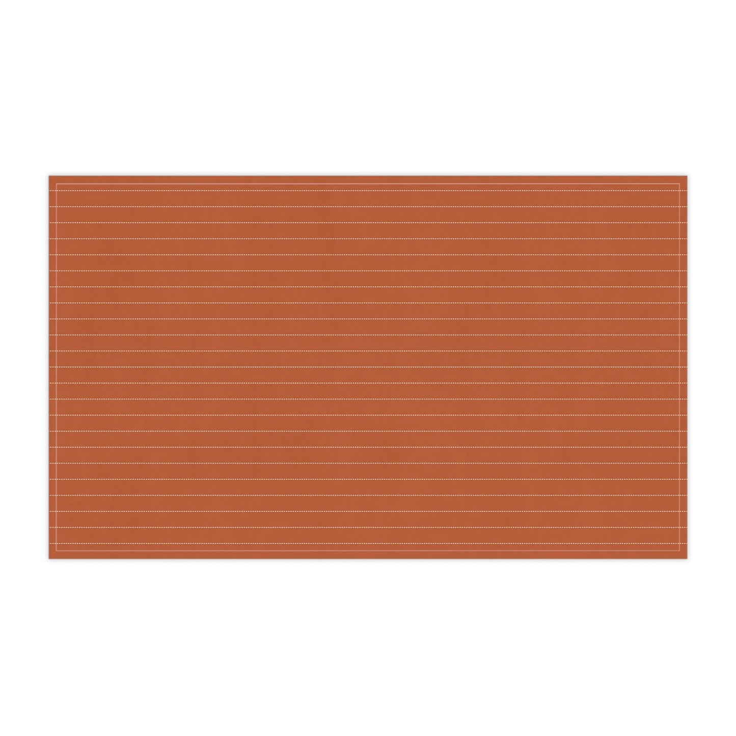Tea Towels | Dark Orange & White | Pinstripe