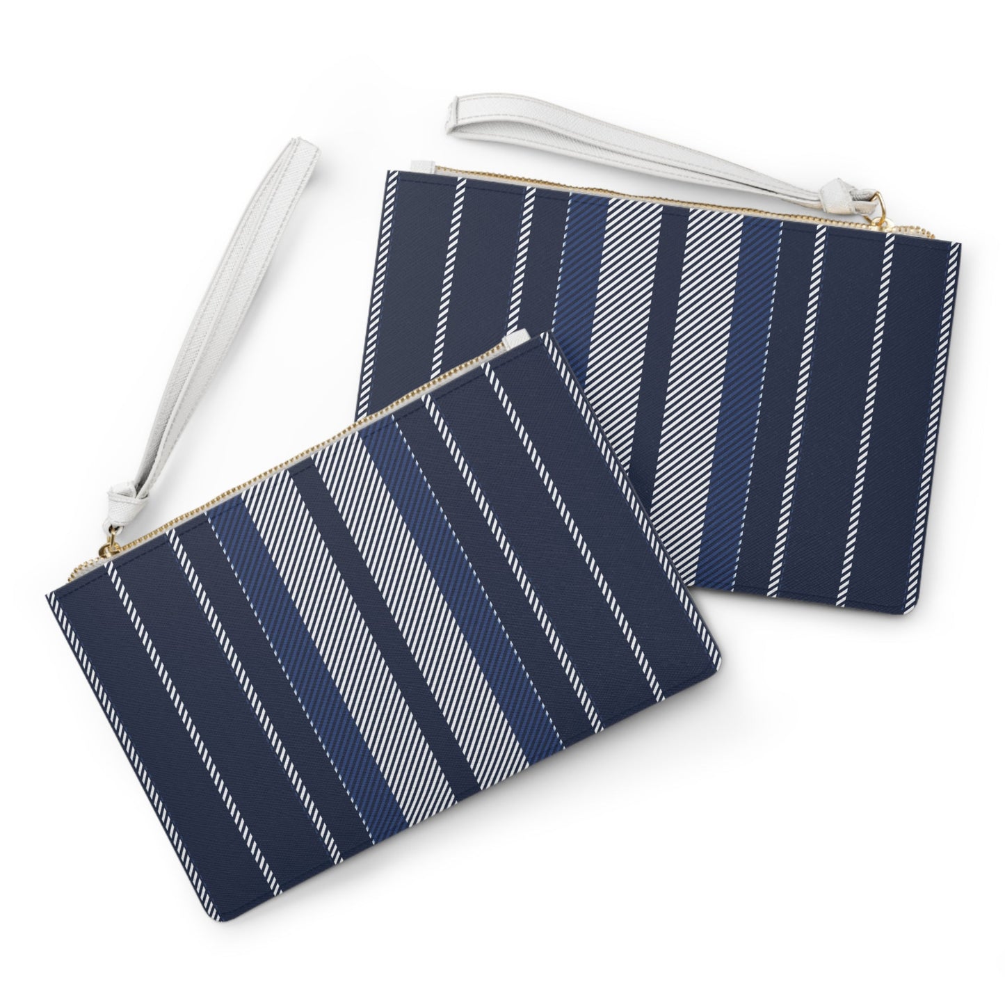 Clutch Bag | Navy & White | Stripe
