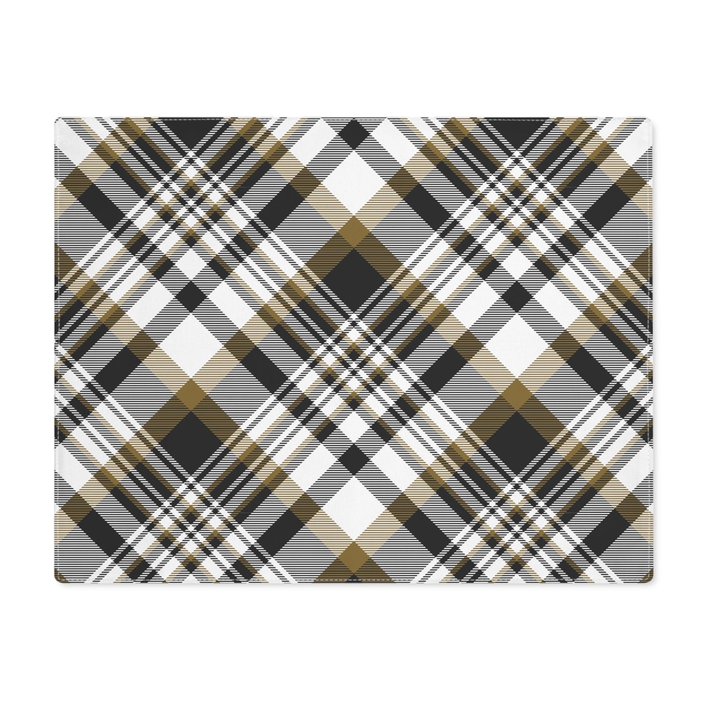 Placemat | Black & Gold | Gingham