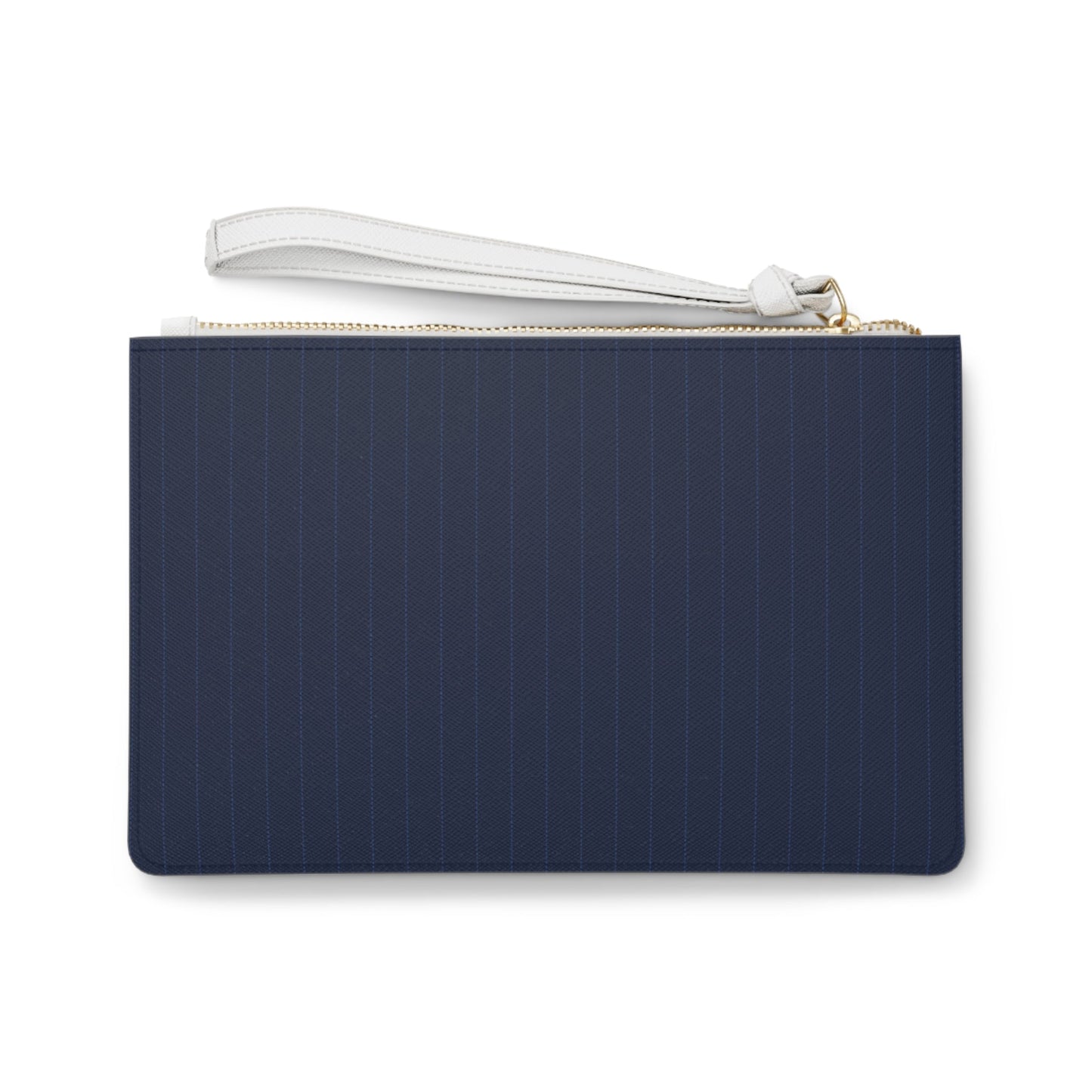 Clutch Bag | Navy & White | Pinstripe