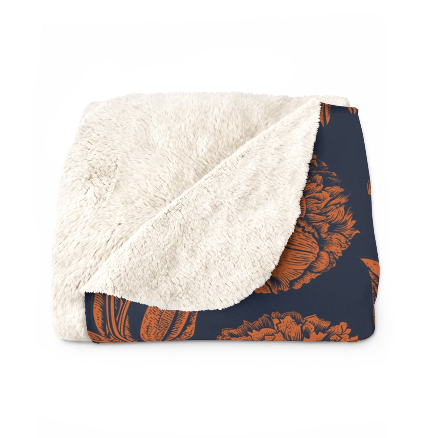 Sherpa Fleece Blanket | Auburn, Alabama | Peony