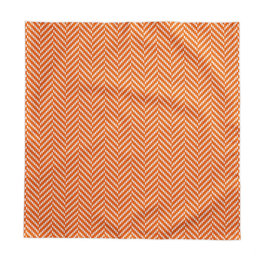 Tablecloth | Orange & White | Herringbone