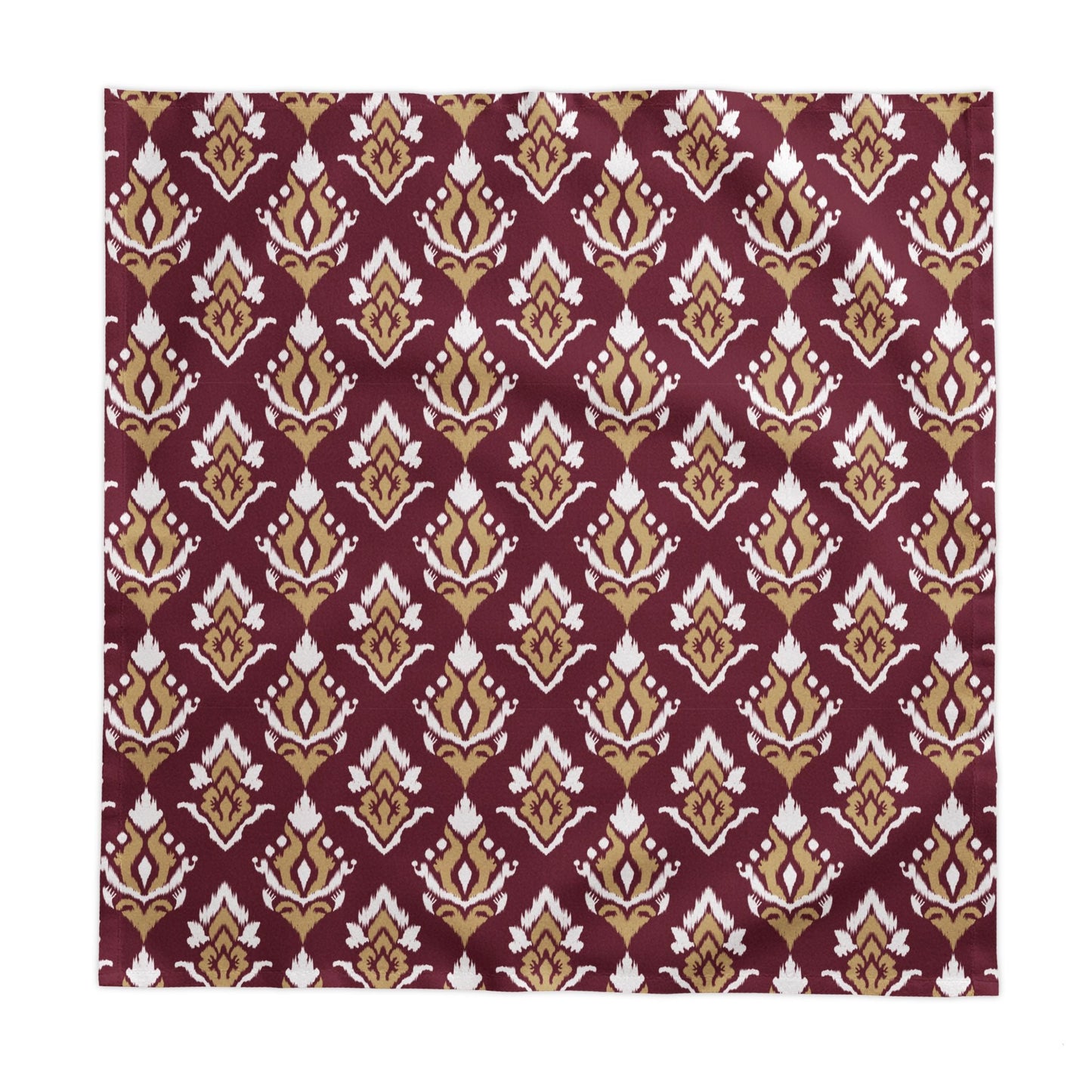 Tablecloth | Maroon & Gold | Ikat