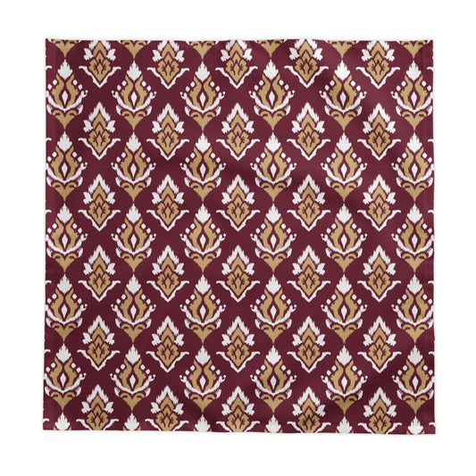 Tablecloth | Maroon & Gold | Ikat