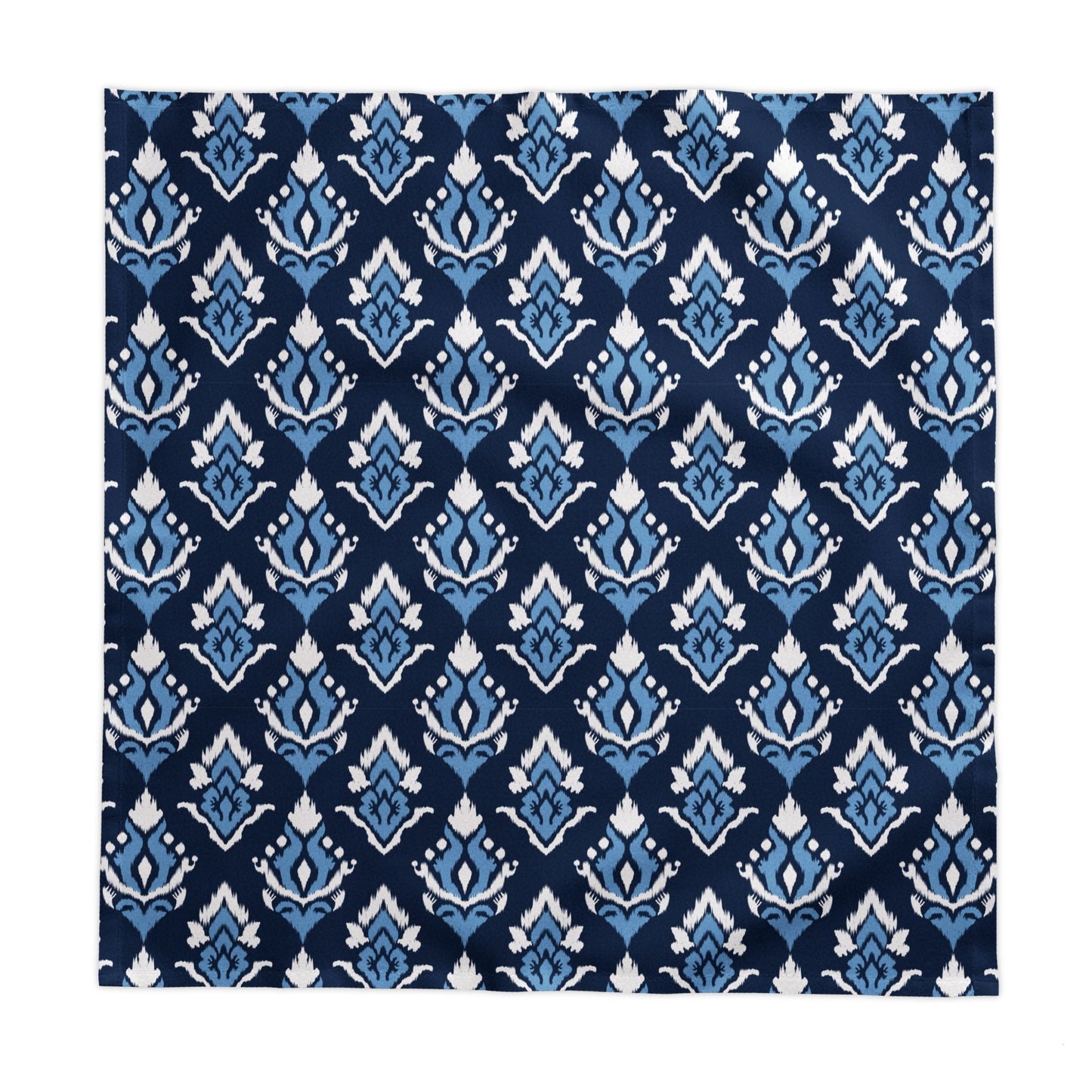 Tablecloth | Light Blue & White | Ikat