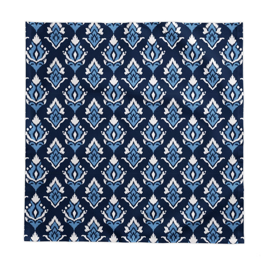 Tablecloth | Light Blue & White | Ikat