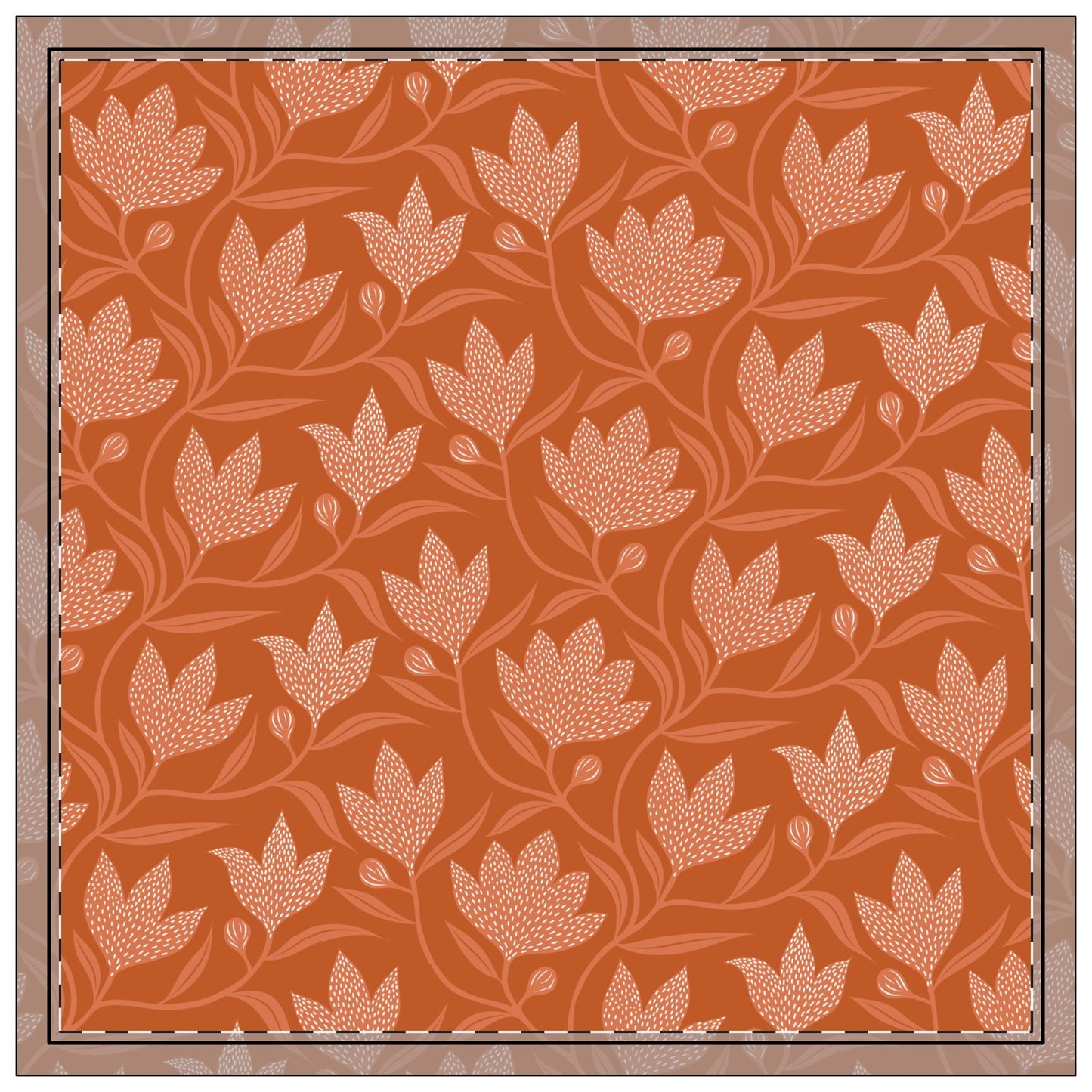 Napkins | Dark Orange & White | Magnolia