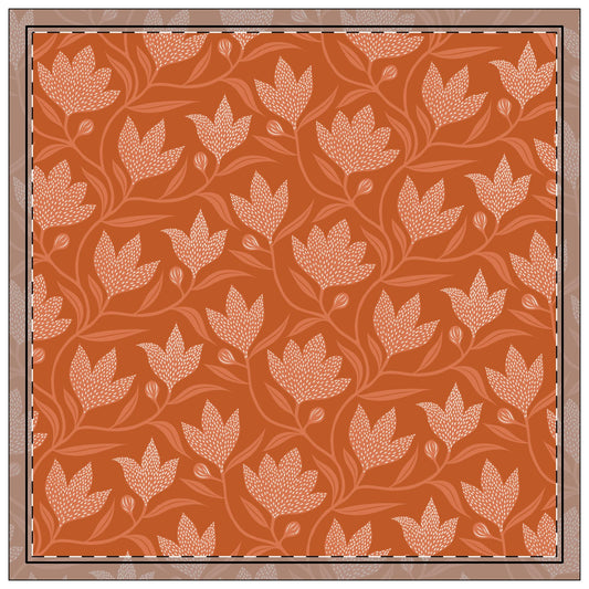 Napkins | Dark Orange & White | Magnolia