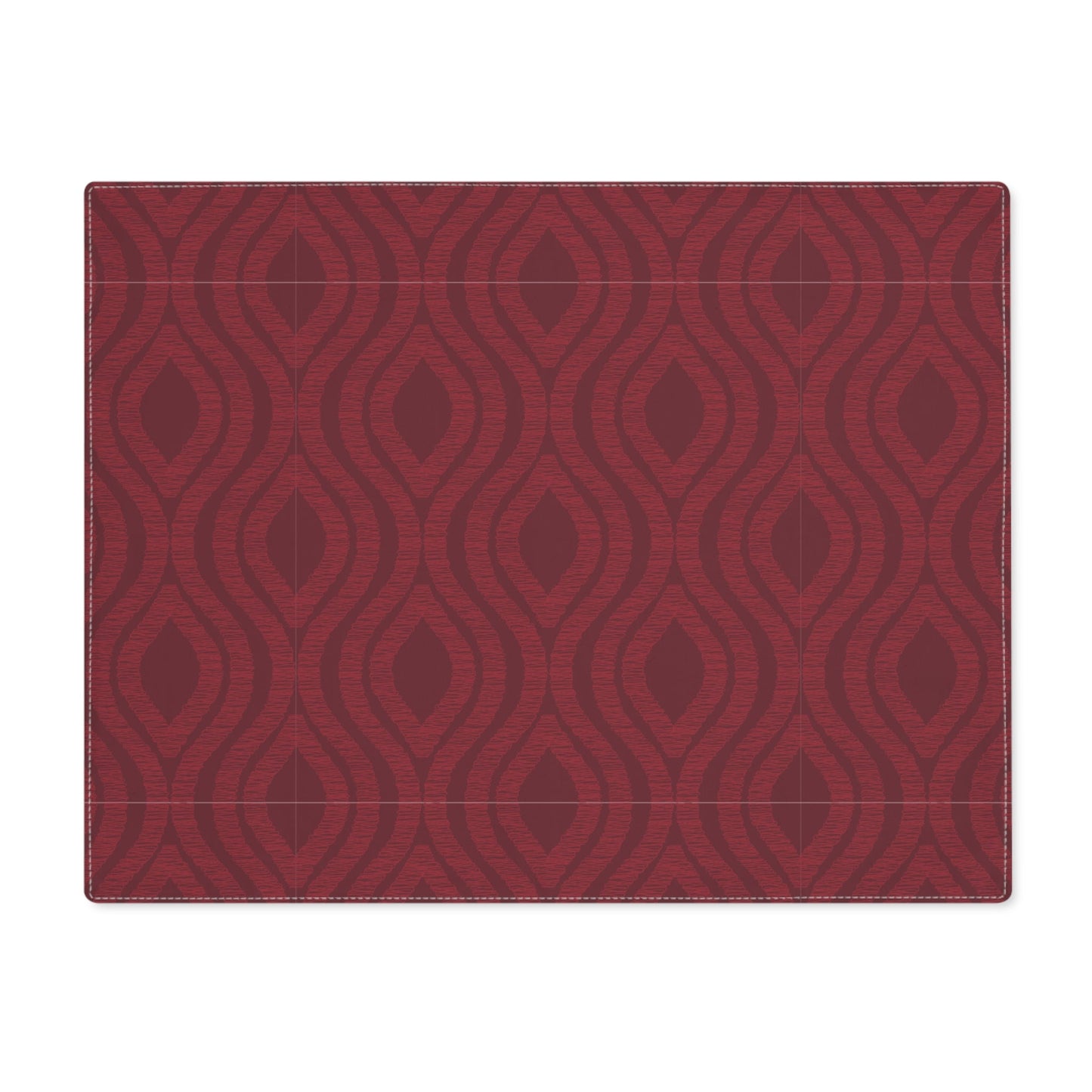 Placemat | Maroon & White | Ogee