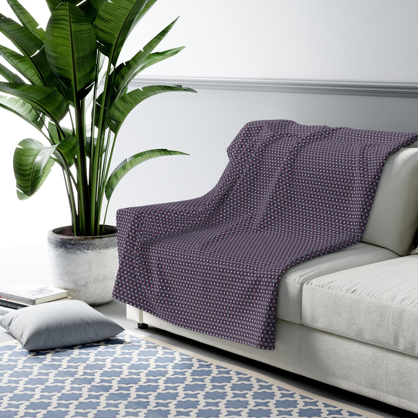 Sherpa Fleece Blanket | Charlottesville, Virginia | Snow