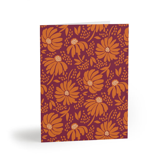Notecards | Maroon & Orange | Bellis